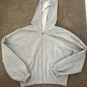 Gray Zip Up Hoodie